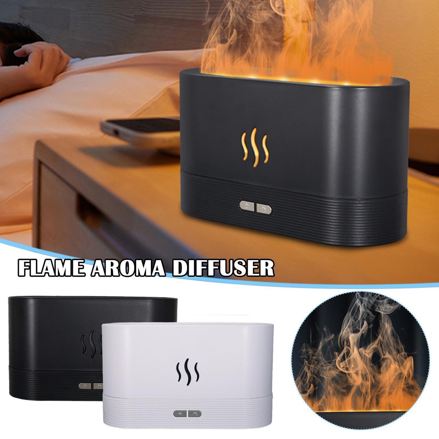 Flame Humidifier Essential Oil Diffuser