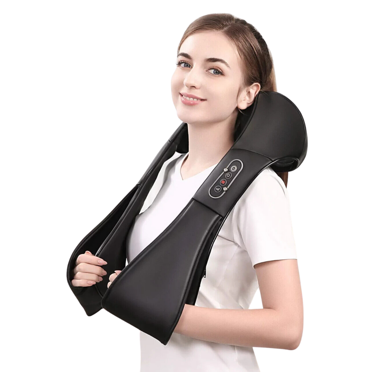 Heated Shiatsu Neck And Shoulder Deep Tissue Pressure Point Massager