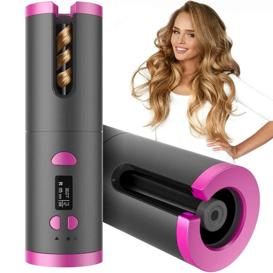 Easy Cordless Automatic Hair Curler for Women