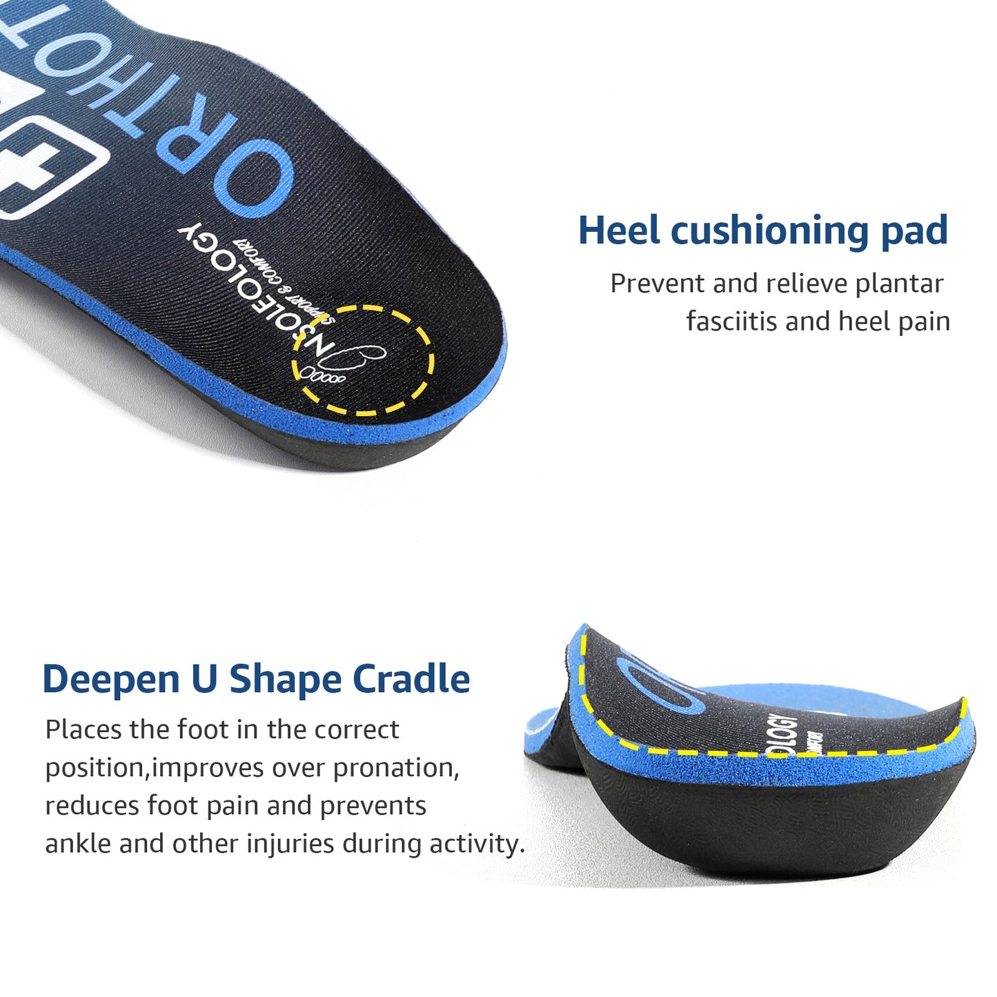 Orthotic Insoles Medium Arch Support