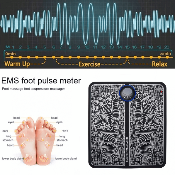 EMS Acupoints Stimulator Massage Foot Mat: Ultimate Relaxation & Pain Relief