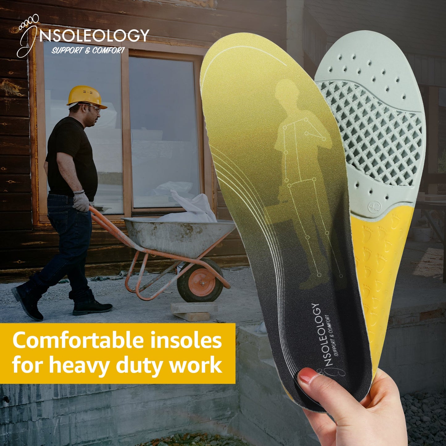 Work Insole Anti Fatigue Arch Support Orthotics - All Day Comfort