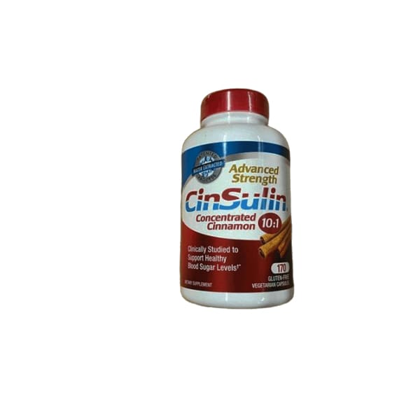 Advanced Strength CinSulin Concentrated Cinnamon Capsules, 170 ct.