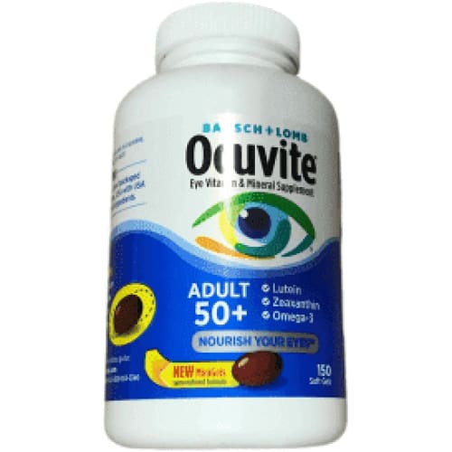 Bausch + Lomb Ocuvite Adult 50+ Vitamin & Mineral Supplement (150 Softgels)