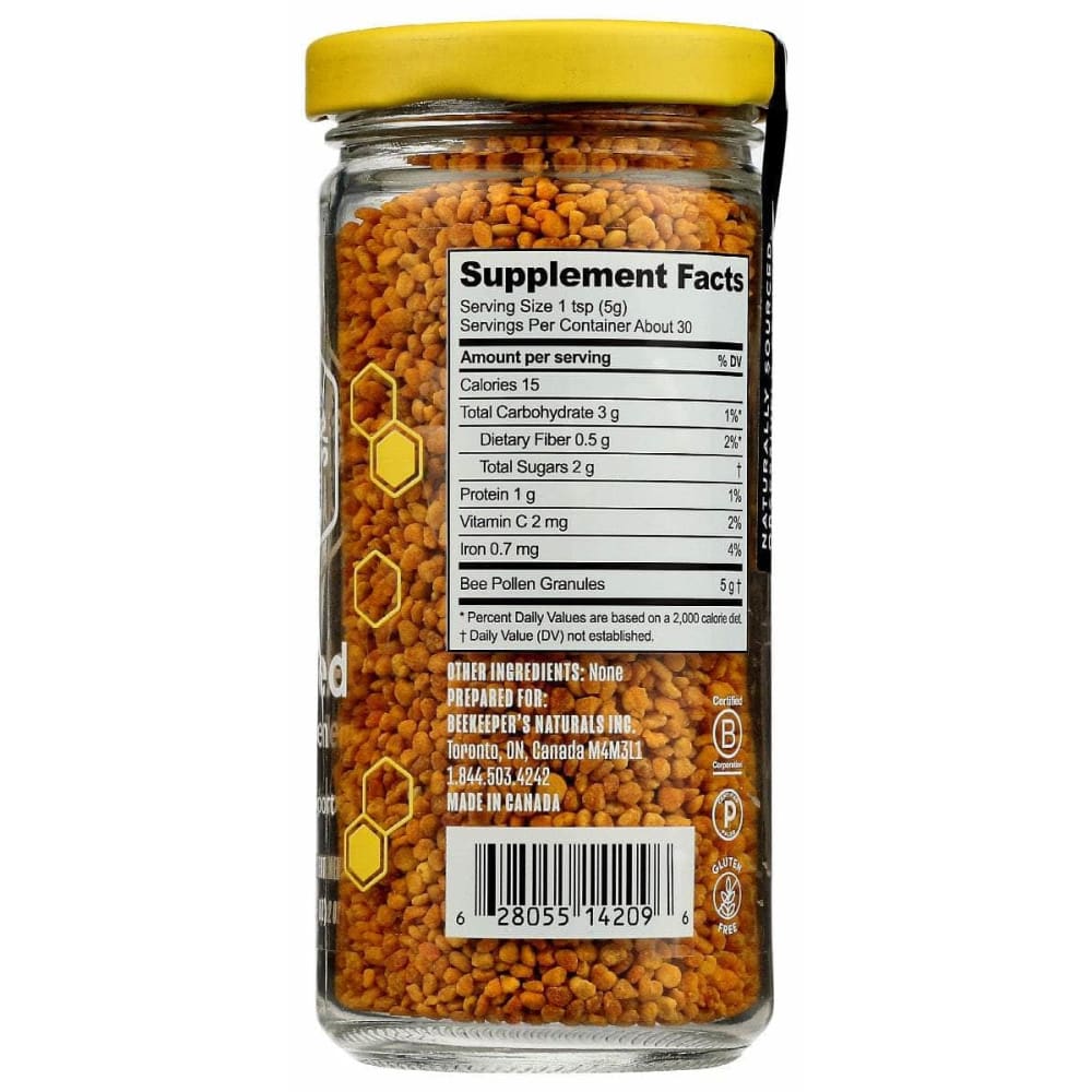 Beekeepers B Fueled Bee Pollen, 150 Gm