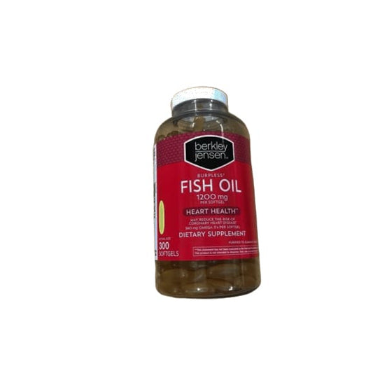 Berkley Jensen Burpless Fish Oil 1200mg, 300 Count
