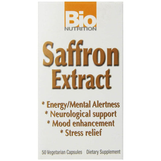 Bio Nutrition Saffron Extract, 50 Vegetarian Capsules