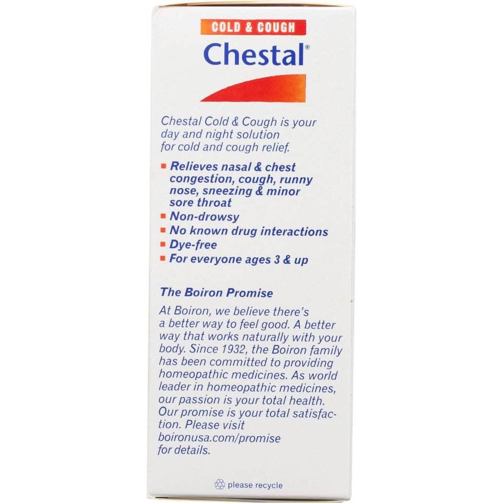 Boiron Chestal Cold & Cough, 6.7 Oz (Case of 2)