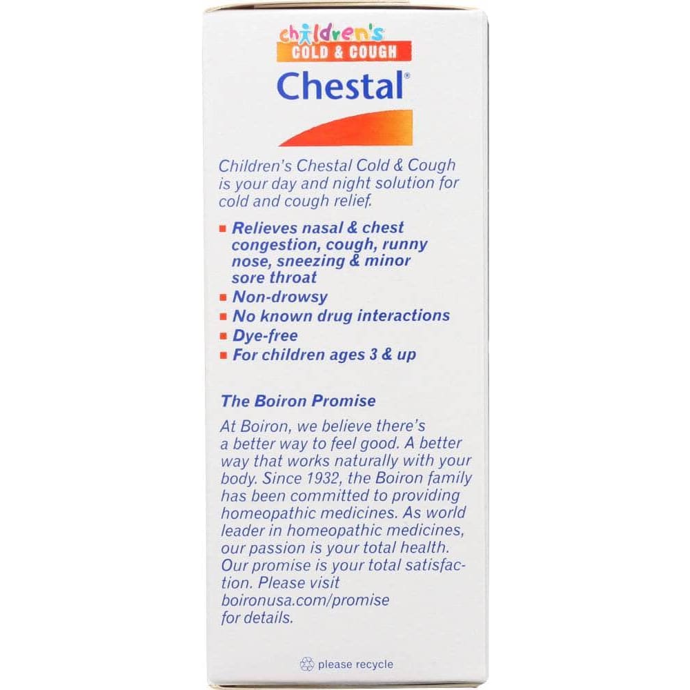 Boiron Childrens Chestal Cold & Cough, 6.7 Fo (Case of 2)