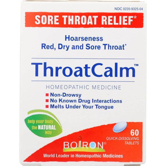 Boiron Throat Calm, 60 Tb (Case of 2)