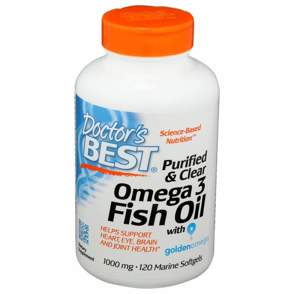 Doctors Best Purified Clear Omega3 Fish Oil 1000Mg, 120 Sg