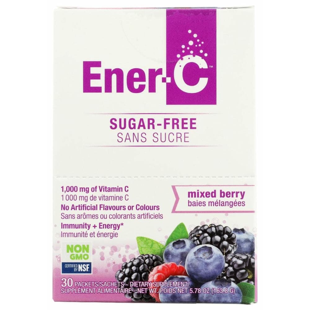 Ener C Vitamin C Sugar Free Mixed Berry Packet, 30 Pc