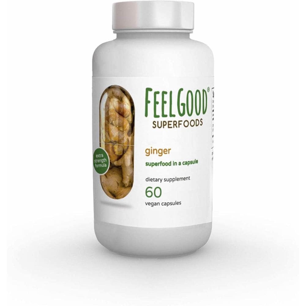 Feelgood Organic Superfoods Ginger Ex Strength, 60 Cp