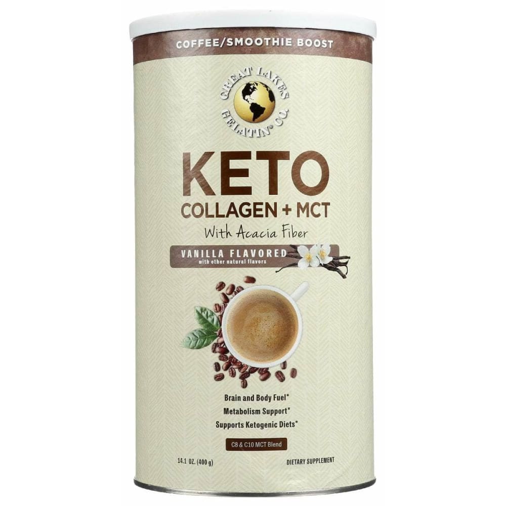 Great Lakes Keto Collagen Mct Vanilla, 14.1 Oz