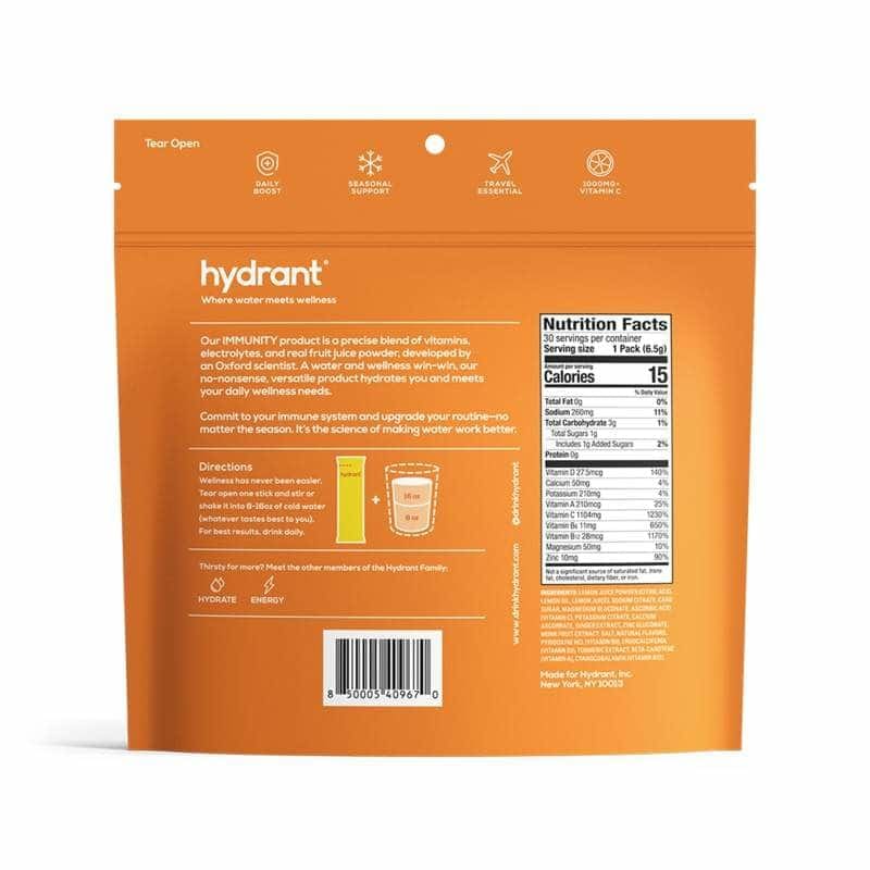 Hydrant Hydration Imnty Lmn Gngr, 30 Ea