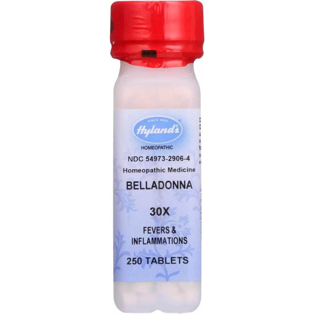 Hyland Belladonna 30X, 250 Tablets (Case of 3)