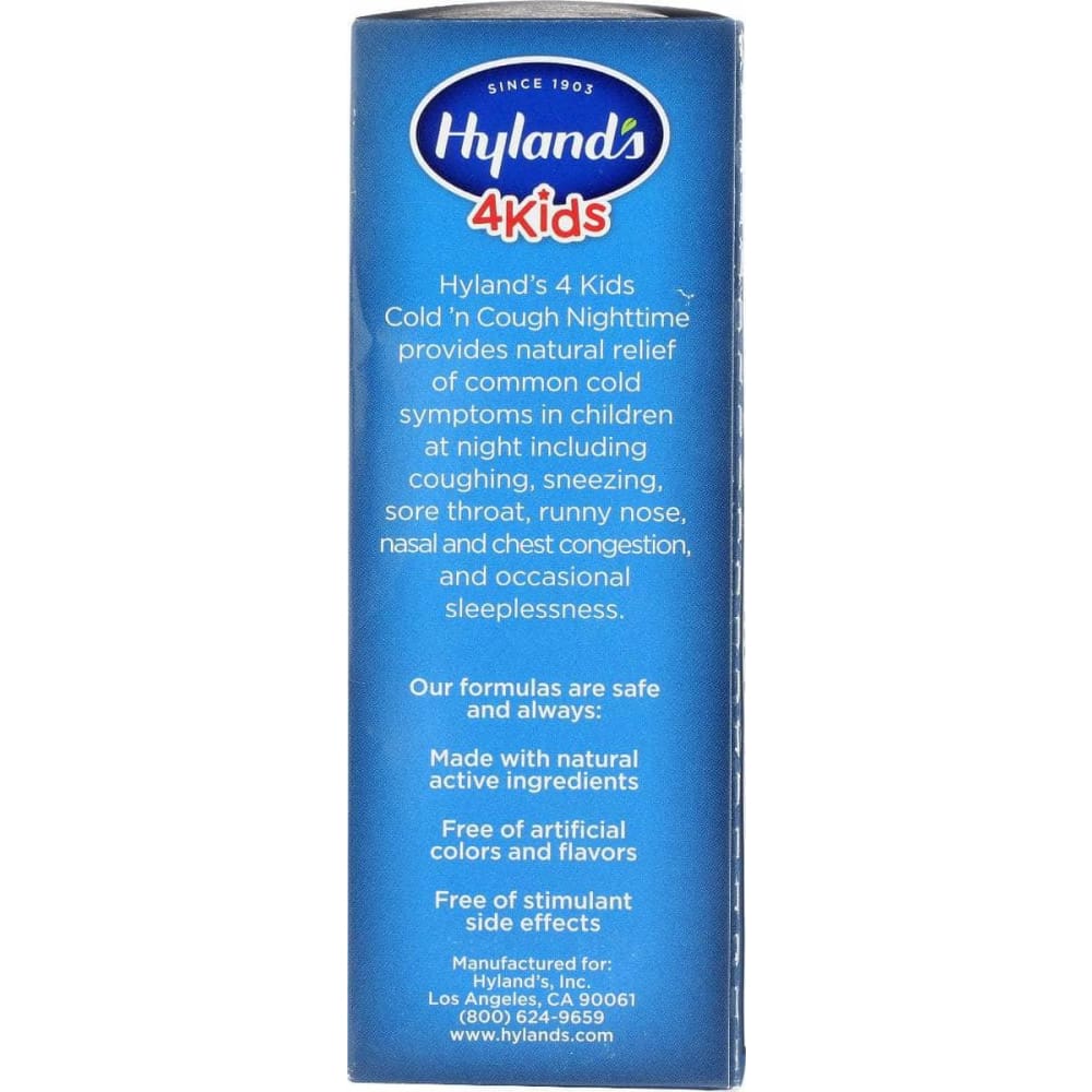 Hyland Kids Cold N Cough Night, 4 Oz (Case of 2)