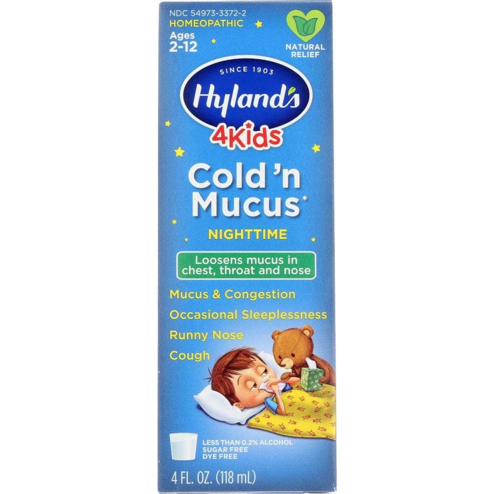 Hyland Kids Cold N Mucus Night, 4 Oz (Case of 2)