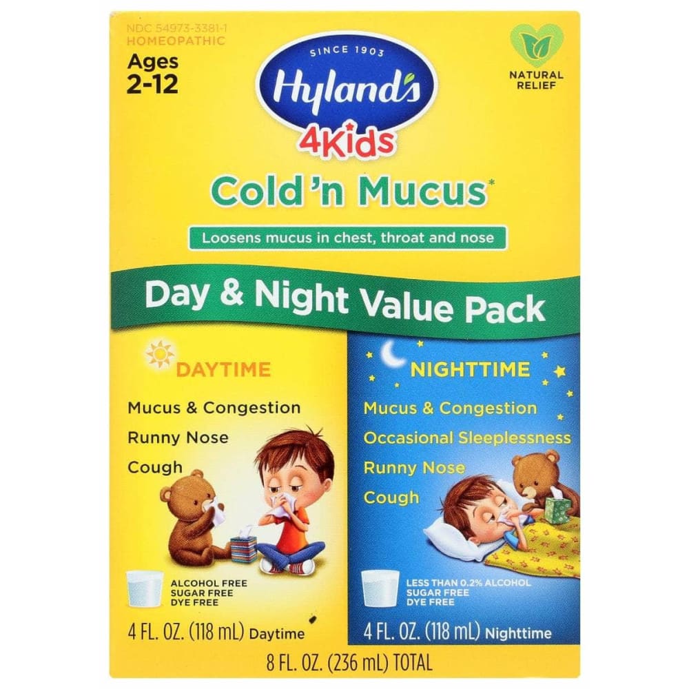 Hyland Kids Cold N Mucus Valupk, 8 Oz