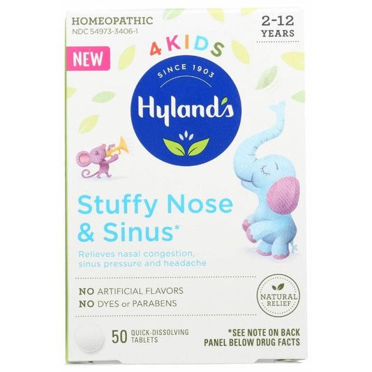 Hyland Kids Stuffy Nose Sinus, 50 Tb (Case of 2)