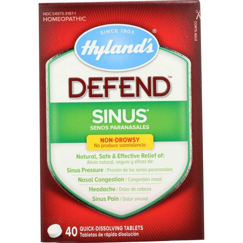 Hyland Sinus Defend, 40 Tablets (Case of 2)