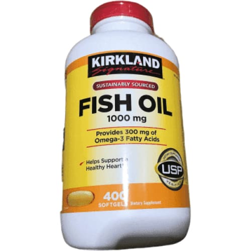 Kirkland Signature Fish Oil 1000mg, 400 Count