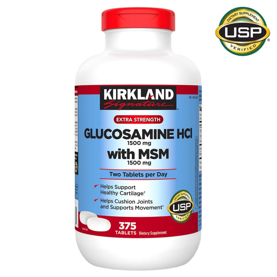 Kirkland Signature Glucosamine with MSM, 375 Tablets