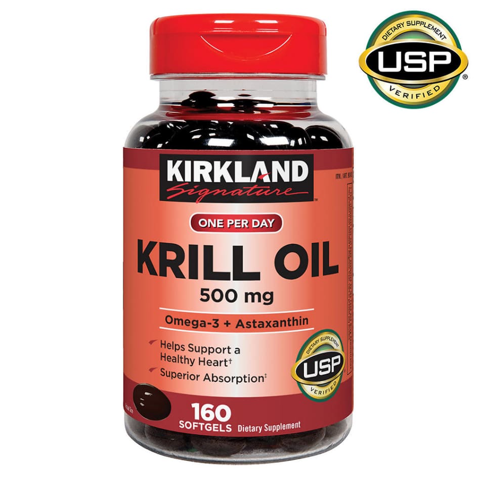 Kirkland Signature Krill Oil 500 mg., 160 Softgels