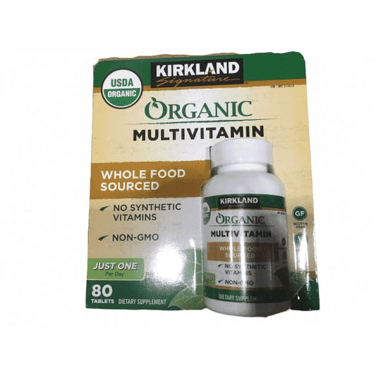 Kirkland Signature Organic Multivitamin - 80 Coated Tablets