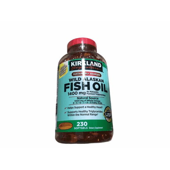 Kirkland Signature Wild Alaskan Fish Oil 1400mg, 230 Count