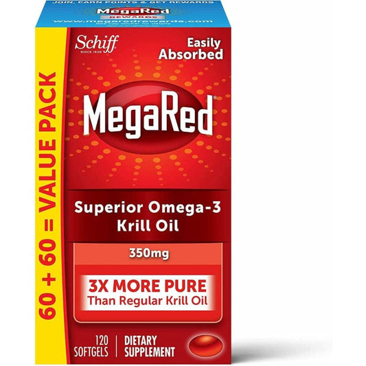 MEGARED Superior Omega 3 Krill Oil 350Mg, 120 cp