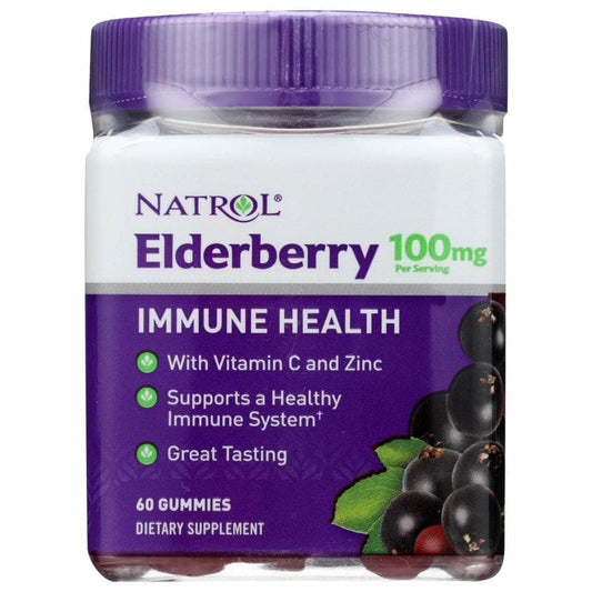 Natrol Elderberry Gummies 100Mg, 60 Pc