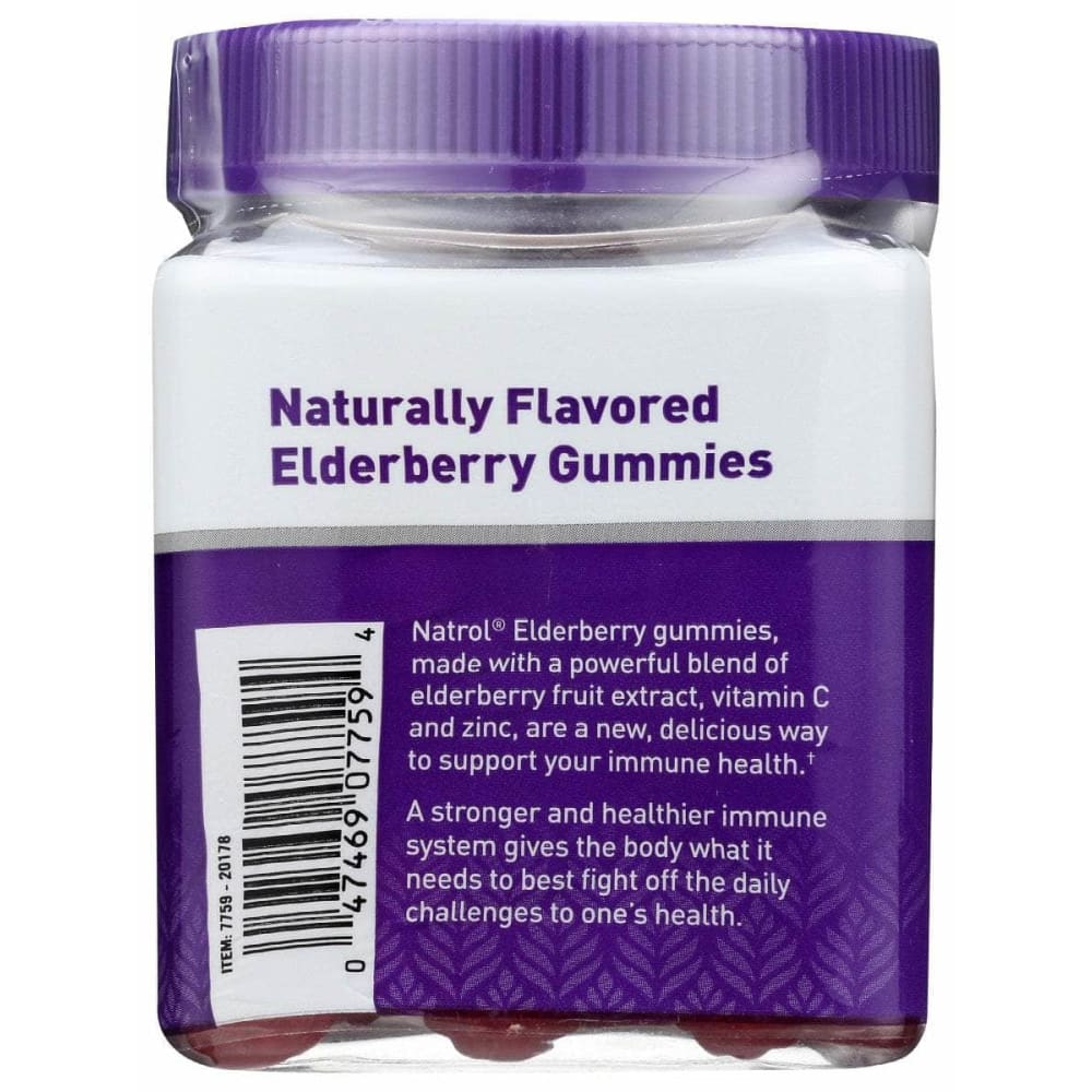 Natrol Elderberry Gummies 100Mg, 60 Pc