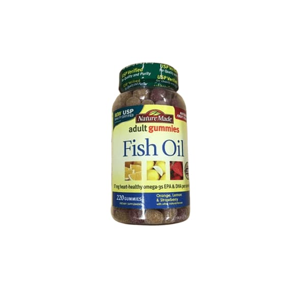 Nature Made Orange, Lemon and Strawberry Banana Flavor Fish Oil Adult Gummies, 220 ct.