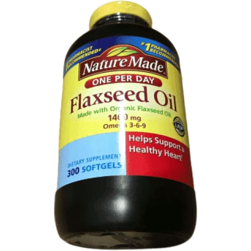 Nature Made Organic Flaxseed Oil 1,400 mg - 300 Softgels