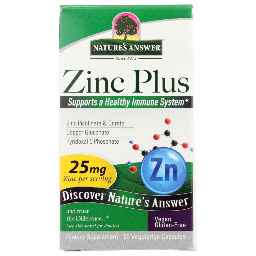 Natures Answer Zinc Plus, 60 Vc