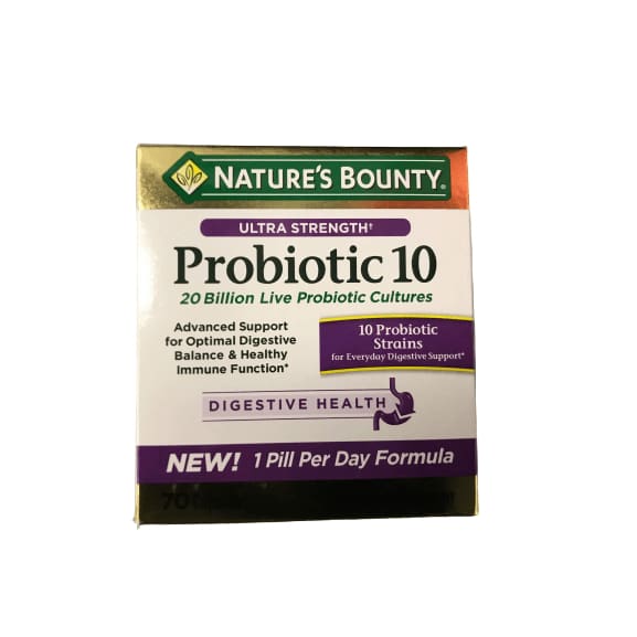 Nature's Bounty Probiotic, Ultra Strength 10 70 Capsules