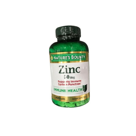 Nature's Bounty Zinc 50mg, 400 Caplets