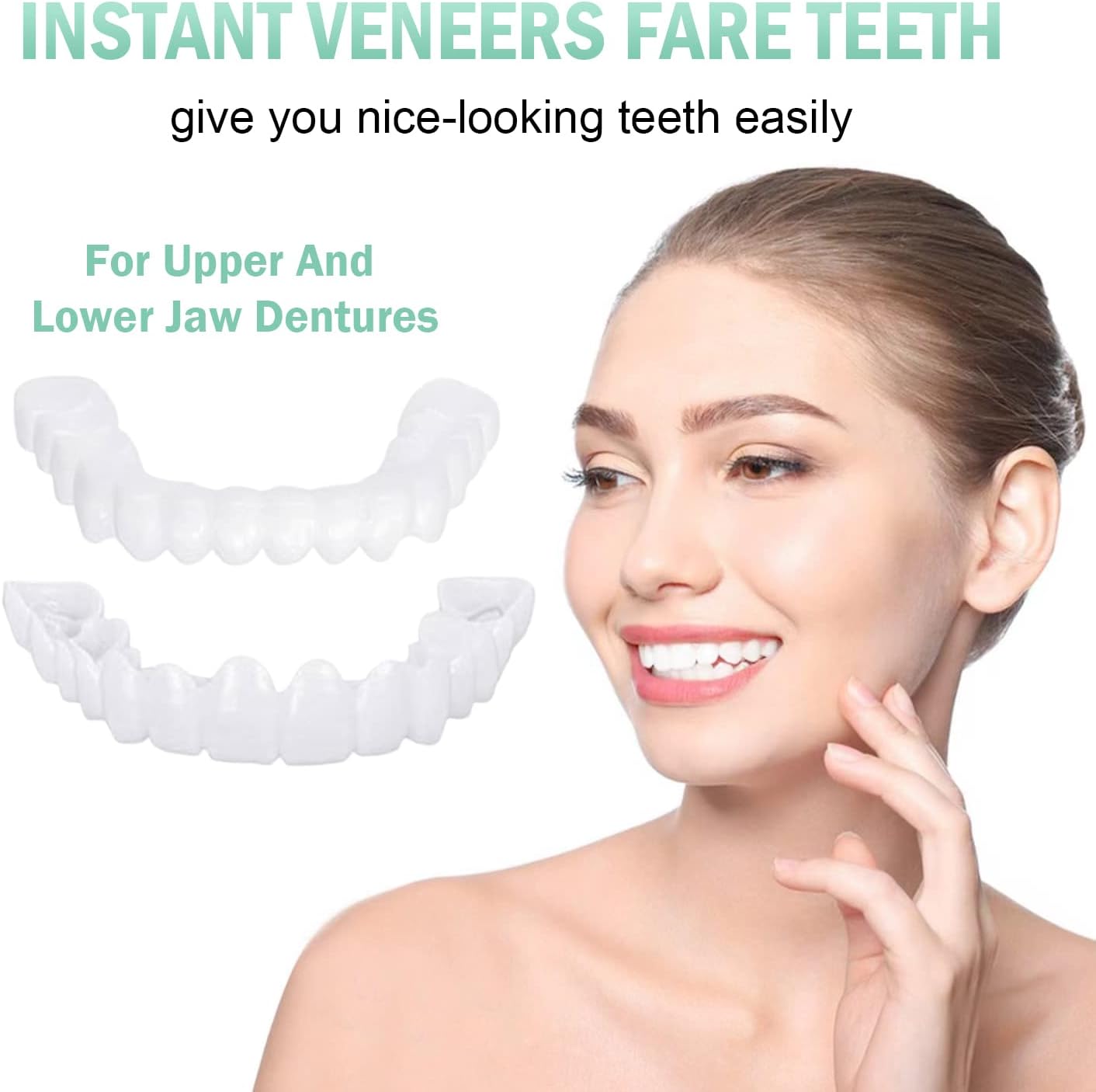 Teeth veneers Instant Cosmetic Veneers (Upper & Lower) – A Listveneers
