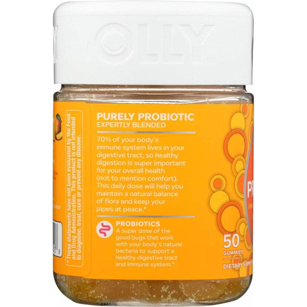 Olly Probiotic Tropical Mango Supplement, 50 Ea