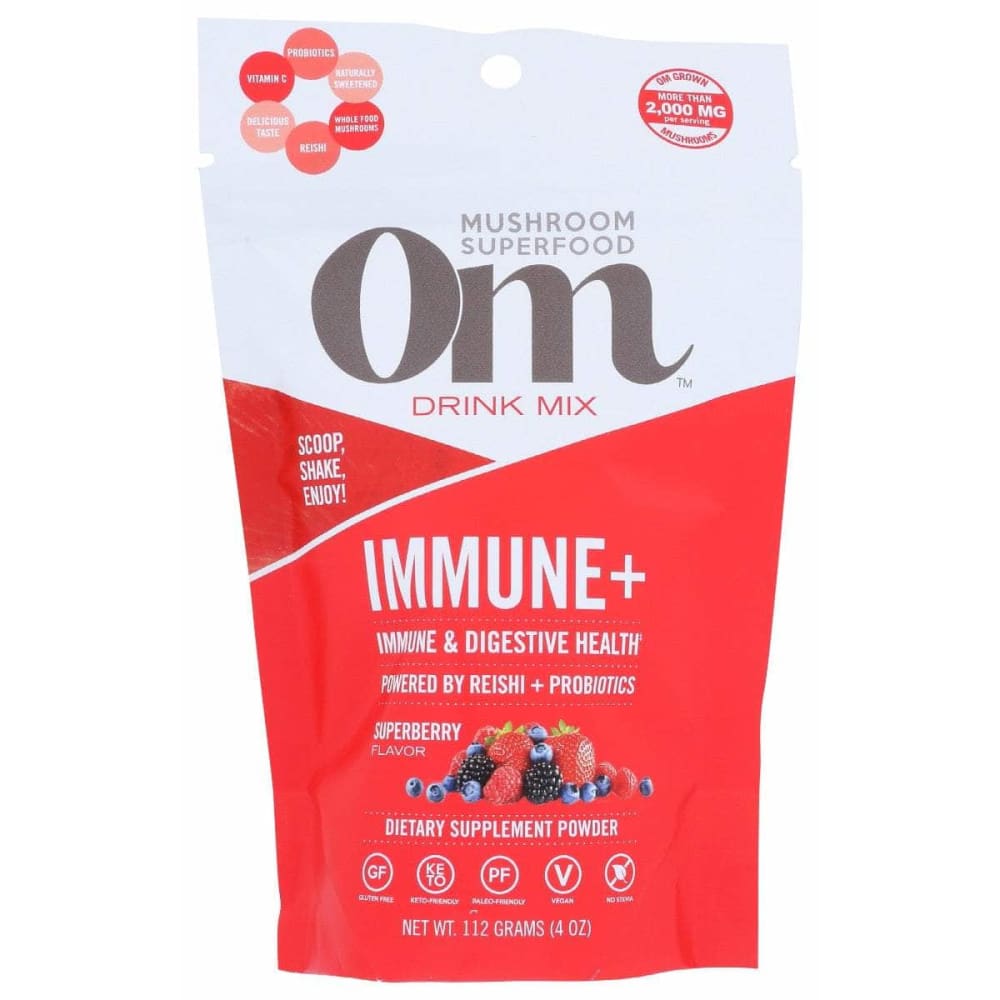 Om Mushrooms Immune+ Berry, 4 Oz