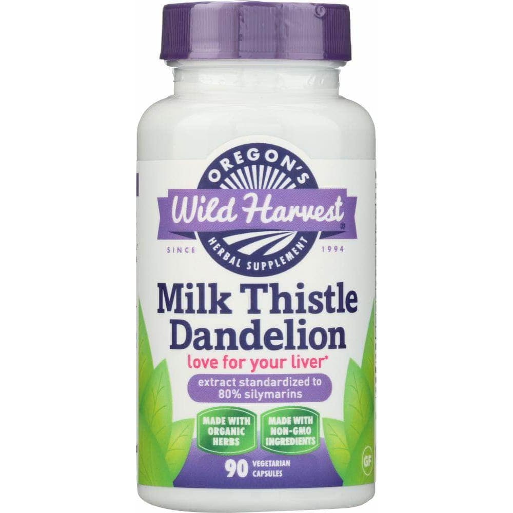 Oregons Wild Harvest Milk Thistle Dandelion, 90 Cp