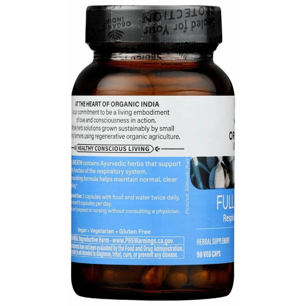 Organic India Full Breath Cp, 90 Cp