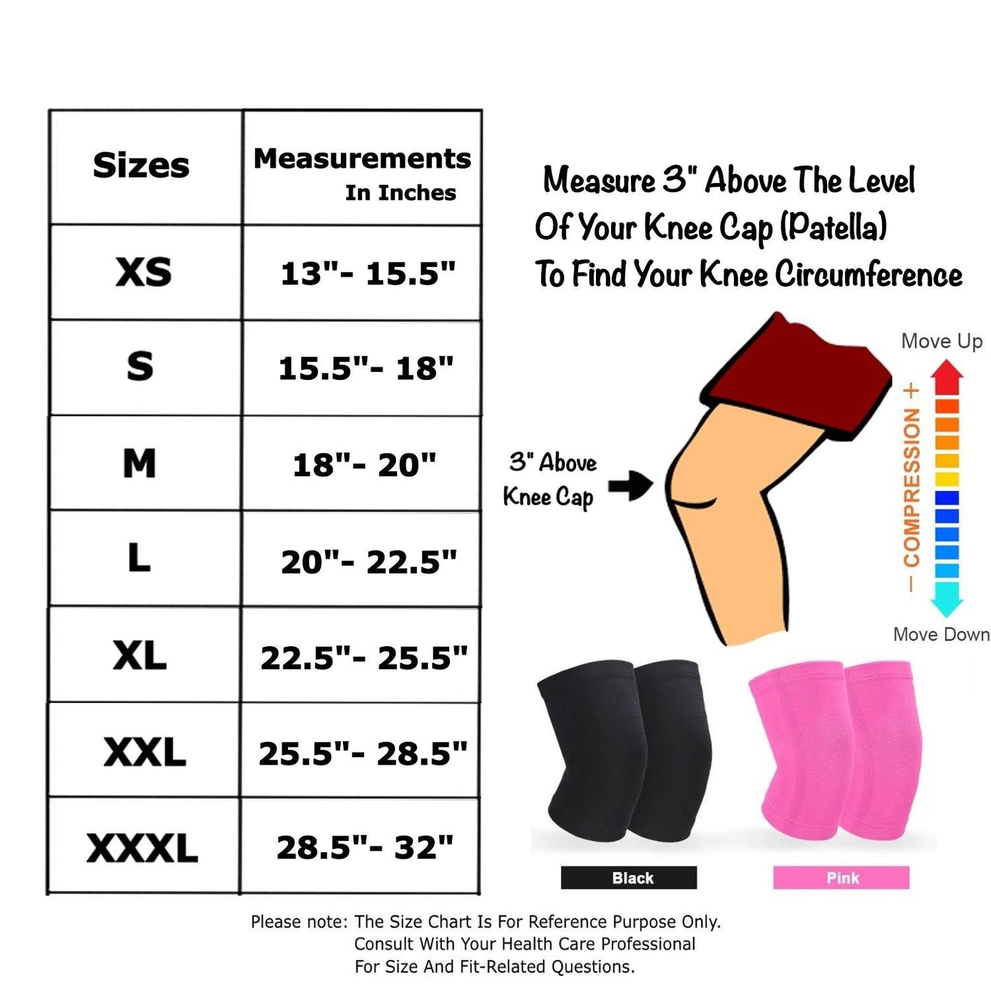 Knee Compression Sleeve - Knee Support Brace Reduce Pain And Pressure From Daily Activities