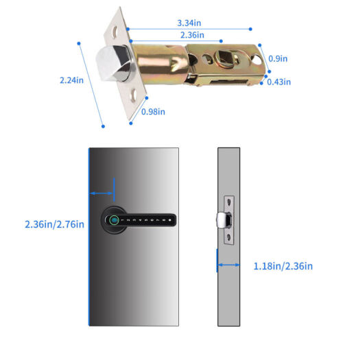 Fingerprint Smart Door Lock - Mobile App Remote Control Door Lock with Fingerprint