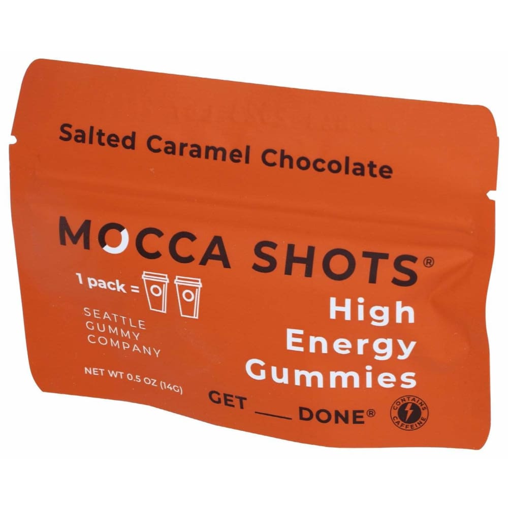 Seattle Gummy Company Energy Gummy Salted Caramel Chocolate 2Pk, 1 Oz (Case of 5)