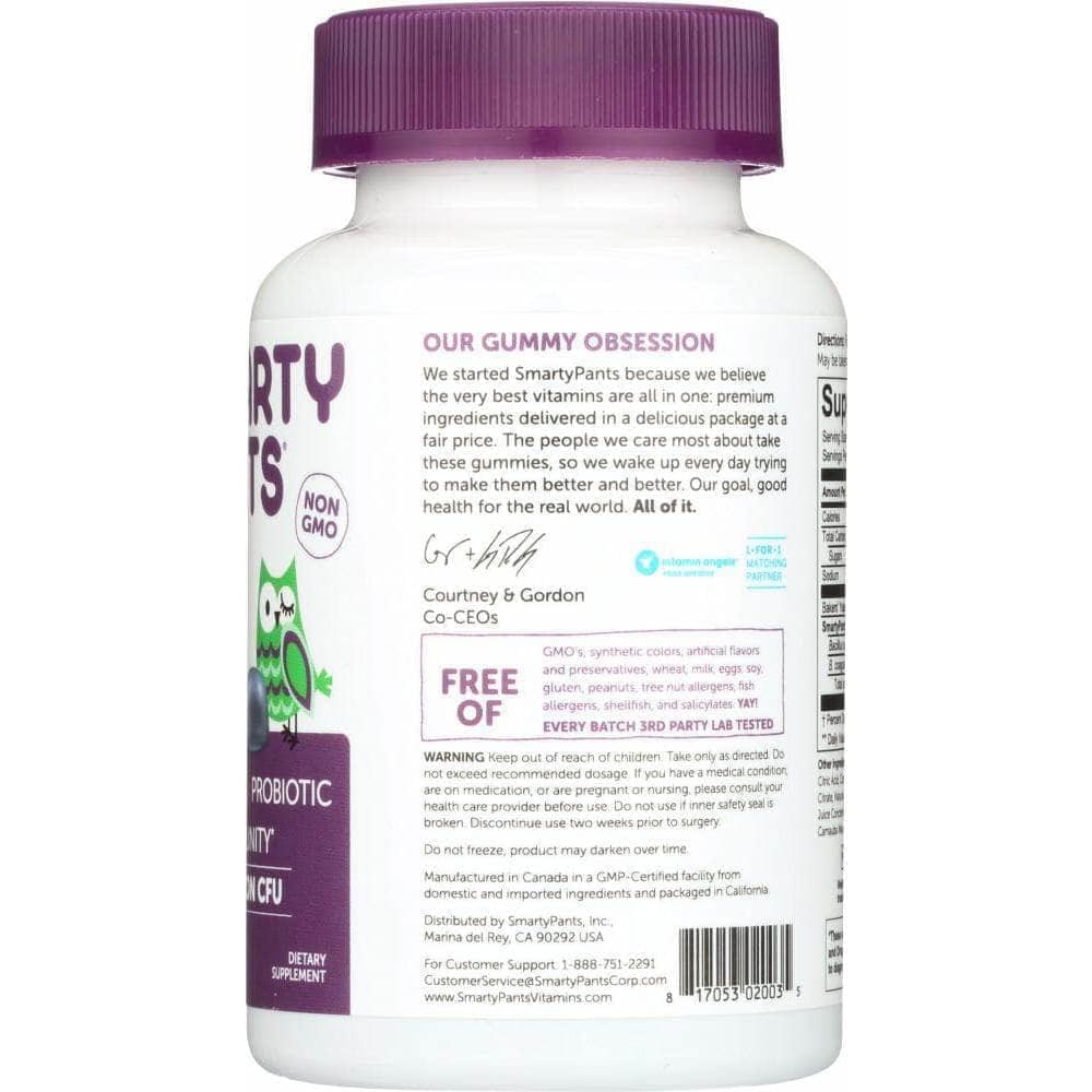 Smartypants Probiotic Adult Blueberry, 60 Pc