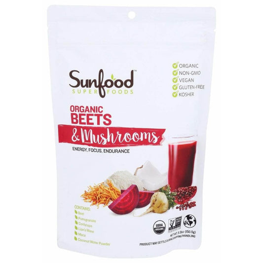 SUNFOOD SUPERFOODS Organic Beets And Mushroom, 5.31 oz