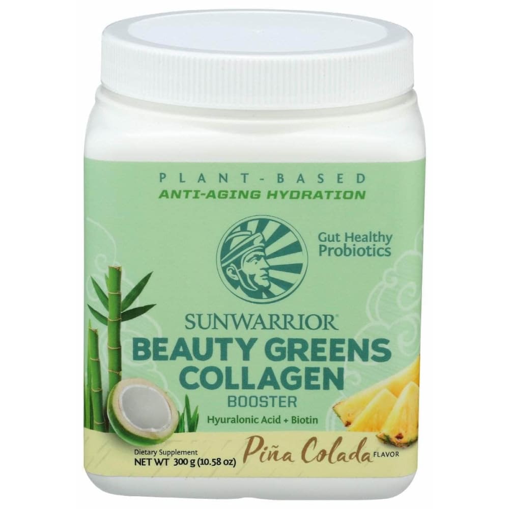 Sunwarrior Beauty Greens Collagen Pina Collada, 300 Gm