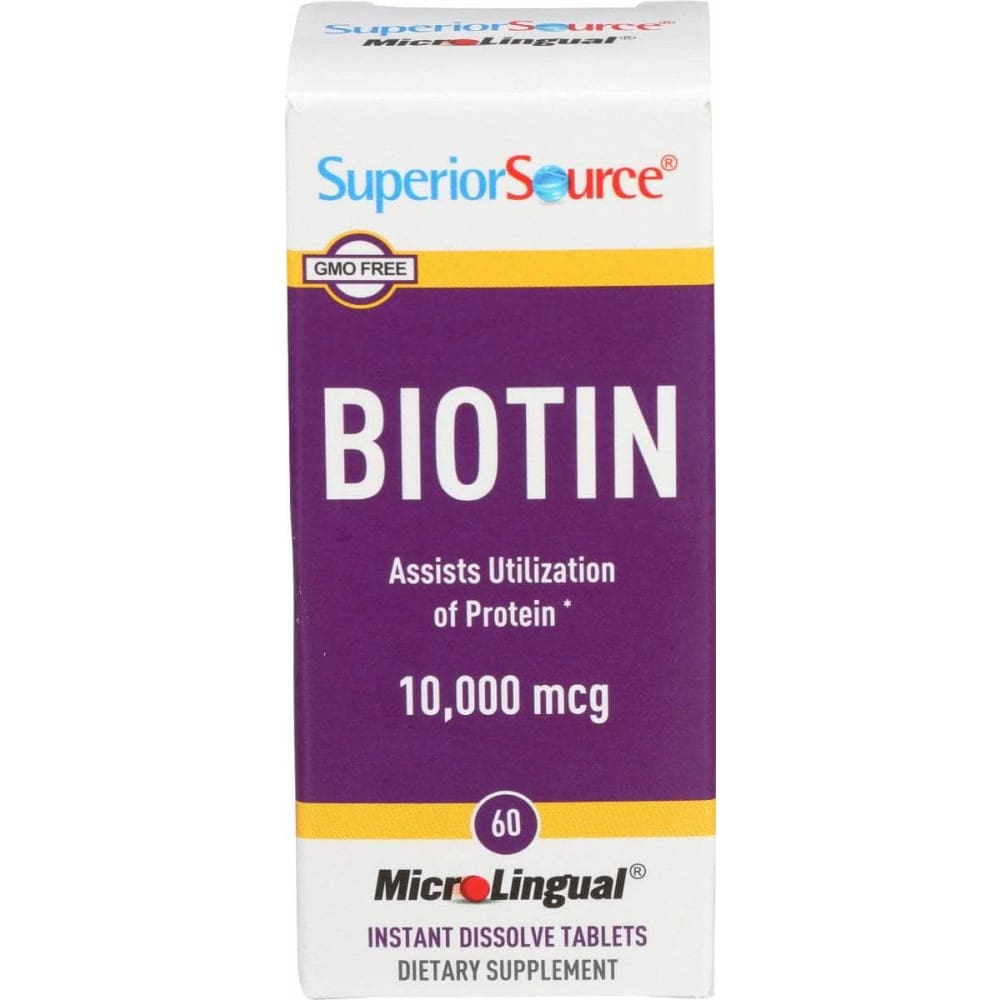 SUPERIOR SOURCE Biotin 10000 Mcg, 60 tb